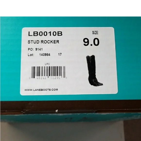 Studded Brown Heeled Boots - Picture 6 of 8